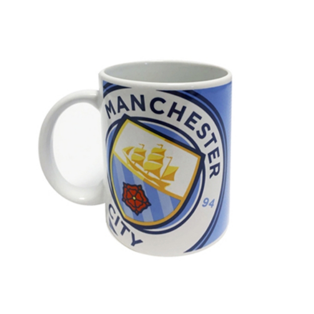 MANCHESTER CITY HALFTONE MUG 