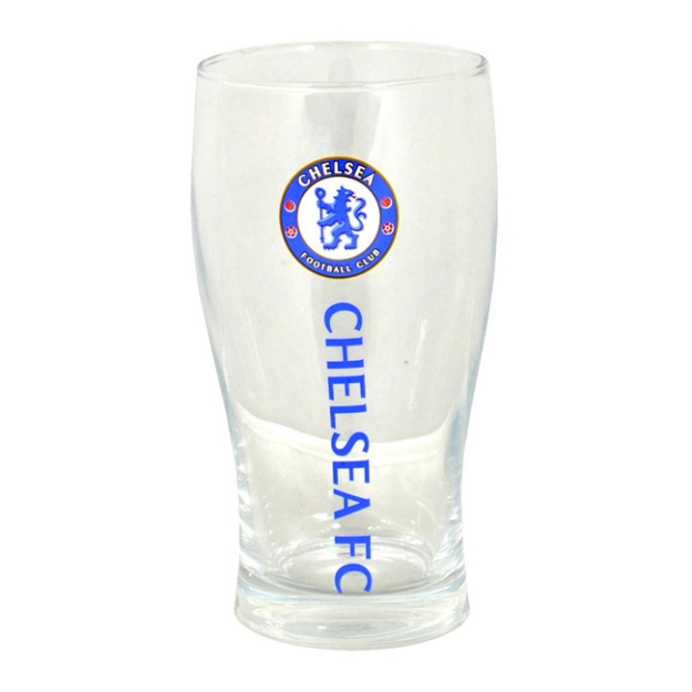 CHELSEA WORDMARK CREST PINT GLASS