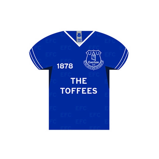 EVERTON SHIRT SHAPED METAL SIGN