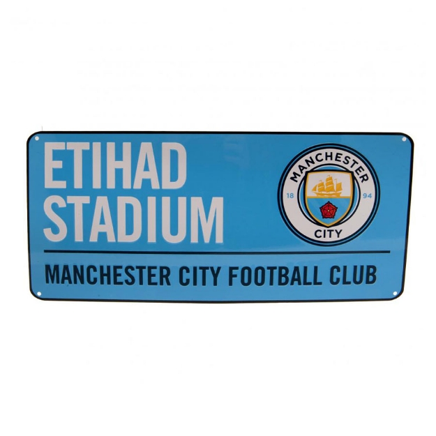 MANCHESTER CITY FC STREET SIGN