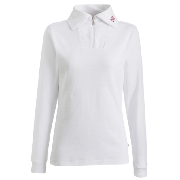 MÄSER POLO ADRIANE ZIP DAME HVIT