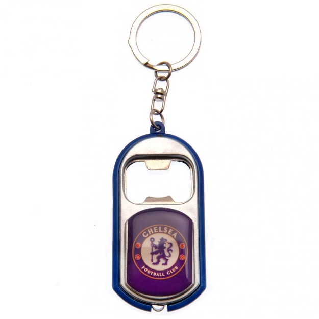 CHELSEA FC KEYRING TORCH BOTTLE OPENER