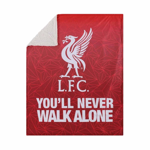LIVERPOOL FC SHERPA FLEECE BLANKET