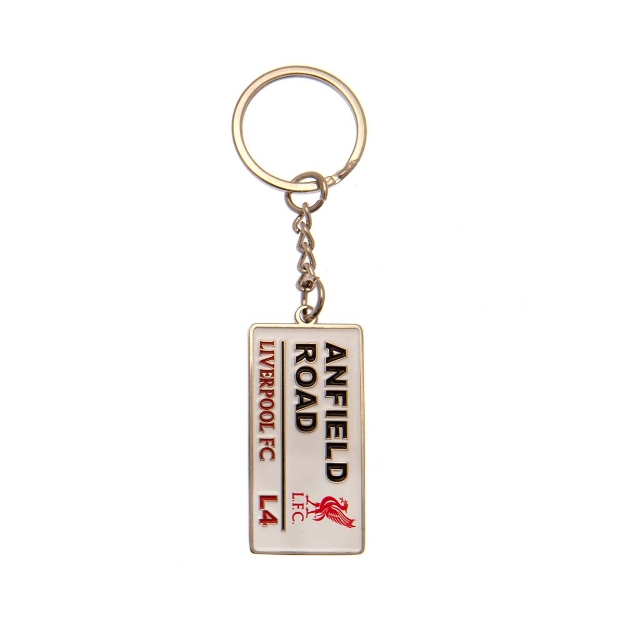 LIVERPOOL FC EMBOSSED STREET SIGN KEYRING