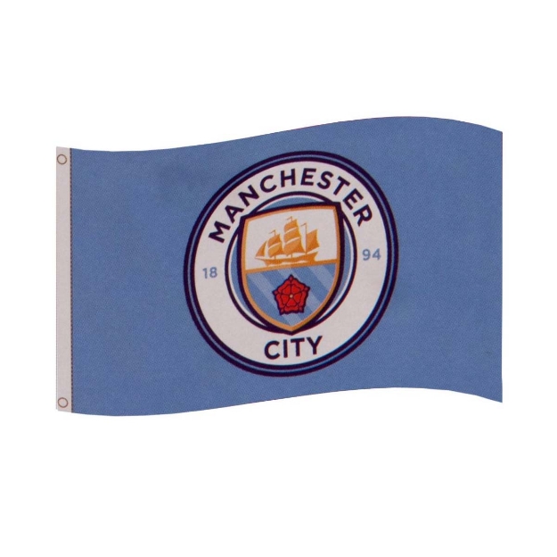 MANCHESTER CITY FC CORE CREST FLAG